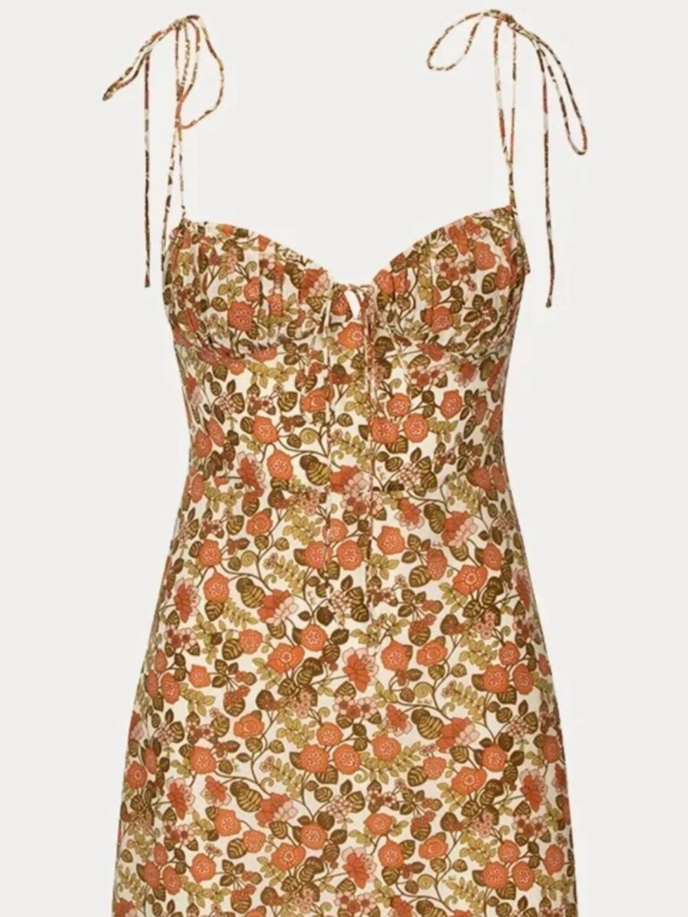 Realization Par The Devon Dress in 70s Floral